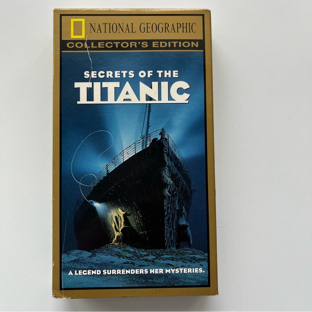 National Geographic Collector’s Edition Secrets of the Titanic VHS tape